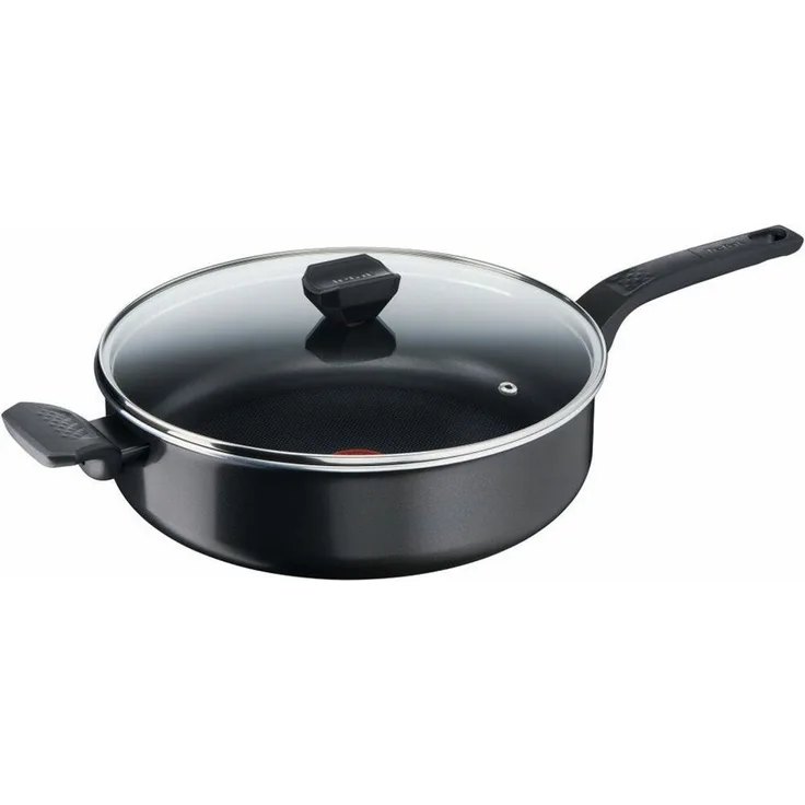 Tefal Easy Cook & Clean Schmorpfanne mit Antihaftbeschichtung, Schwarz, 28cm