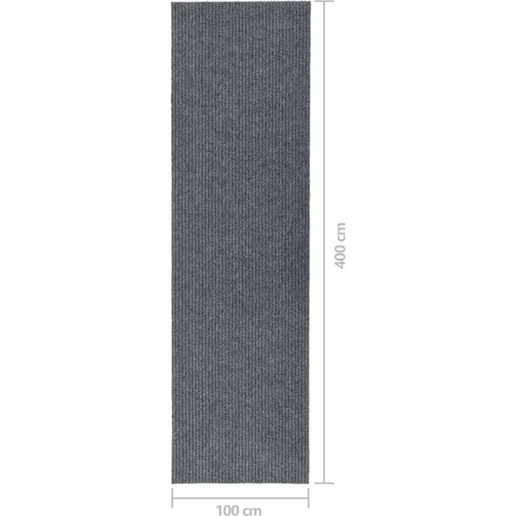 vidaXL Schmutzfangläufer Grau 100x400 cm 327180 – Bild 6