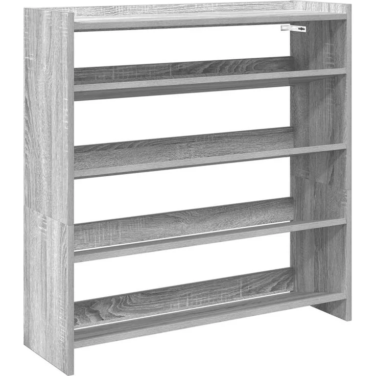 vidaXL Schuhregal Grau Sonoma 80x25x81 cm Holzwerkstoff 859910 – Bild 1