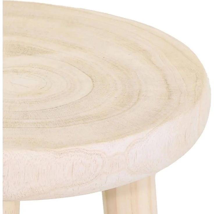Spetebo Blumenhocker aus Holz mit 3 Beinen - rund naturbelassen (Größe wählbar, 1 St, Ø 30 cm / Ø 35 cm), stabiler Stand auf 3 Beinen – Bild 2