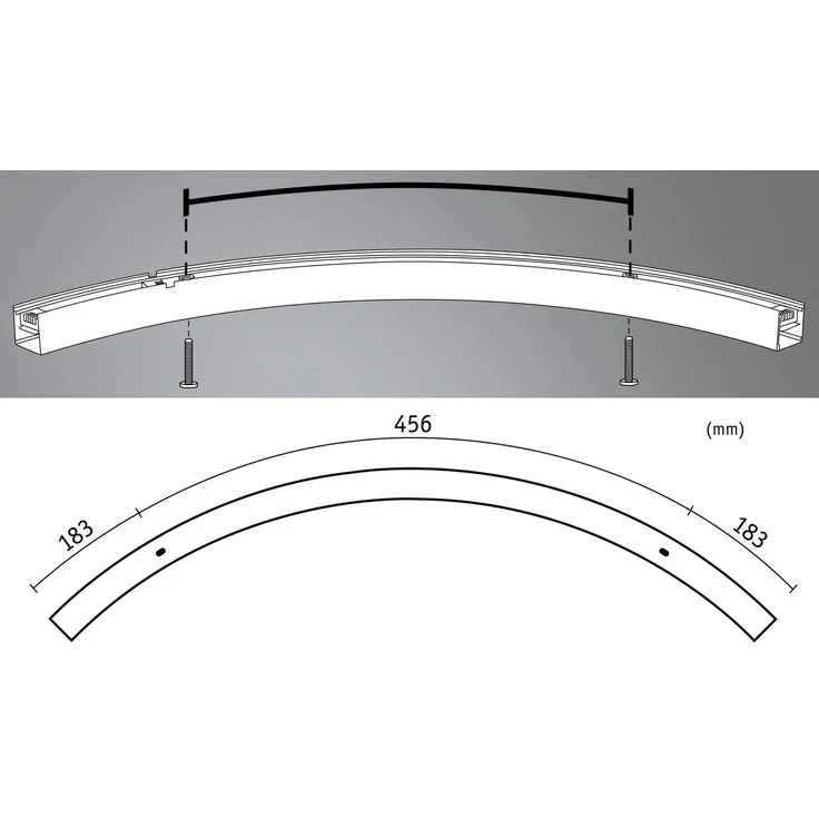 Linion Lichtkanal 90 ° 24V 13W 3000K Chrom matt – Bild 6
