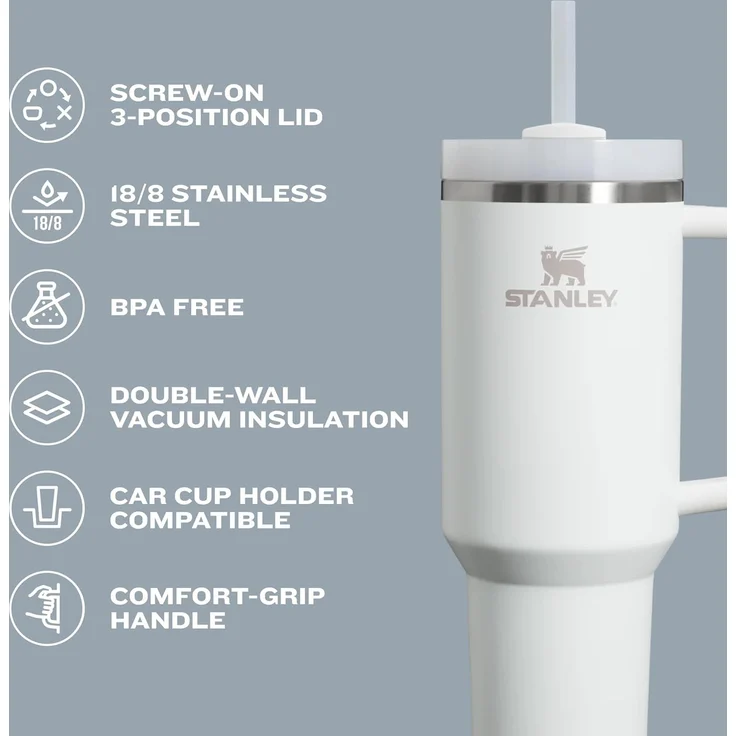 Stanley 1913 Thermoflasche Stanley Quencher H2.0 FlowState Tumbler 1.2L 1,2 L Plum – Bild 4