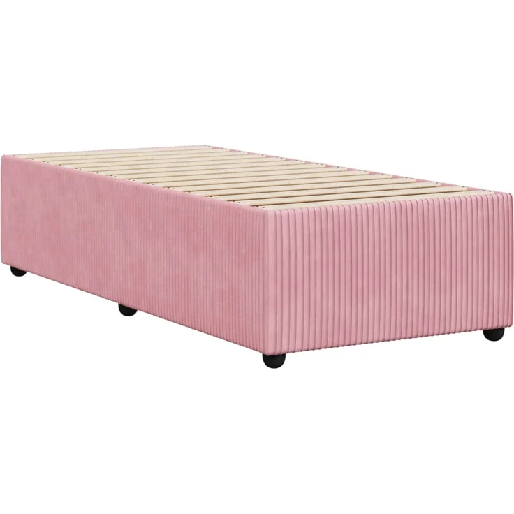 vidaXL Bettgestell Rosa 100x200 cm Samt 3284993 – Bild 5