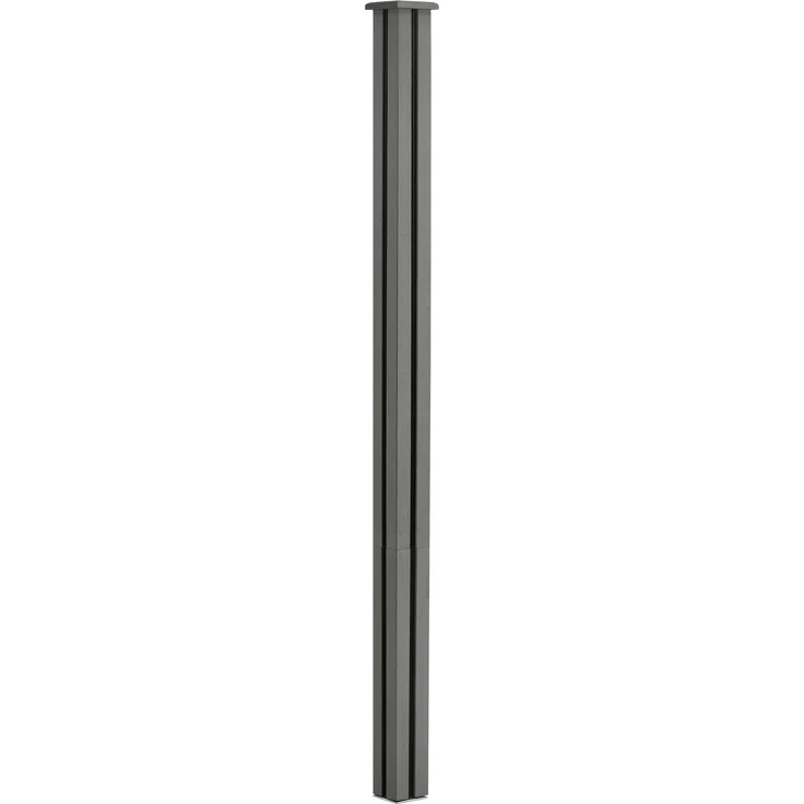 Gartenzaun Getafe WPC mit Pfosten 183x357 cm Grau neu. holz – Bild 5