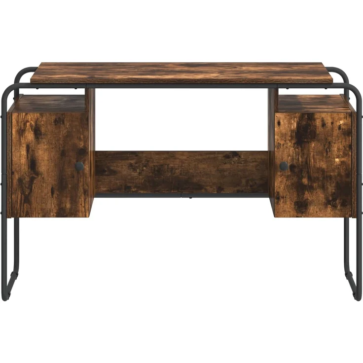 vidaXL Schreibtisch mit Stauraum Räuchereiche 120 x 50,5 x 75,5 cm 8008040 – Bild 4
