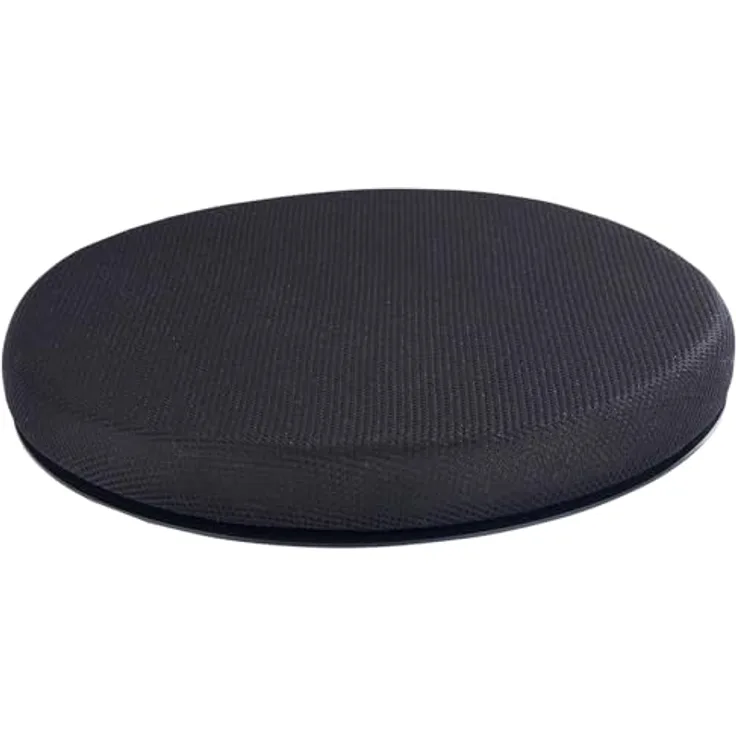 Maximex Drehkissen, 360° Aufstehhilfe mit 2 Wechselbezügen, ideal für Autositze, Sofa und Sessel, Ø 38,5x4,5 cm