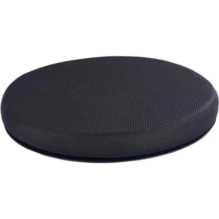 Maximex Drehkissen, 360° Aufstehhilfe mit 2 Wechselbezügen, ideal für Autositze, Sofa und Sessel, Ø 38,5x4,5 cm – Bild 1
