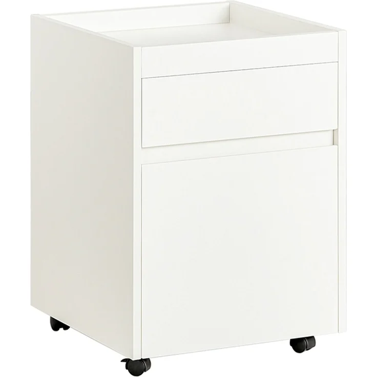 SoBuy FBT121-W Schubladenschrank Büro, Spanplatte, Melamin, Weiß, 40 x 54 x 40 cm – Bild 1