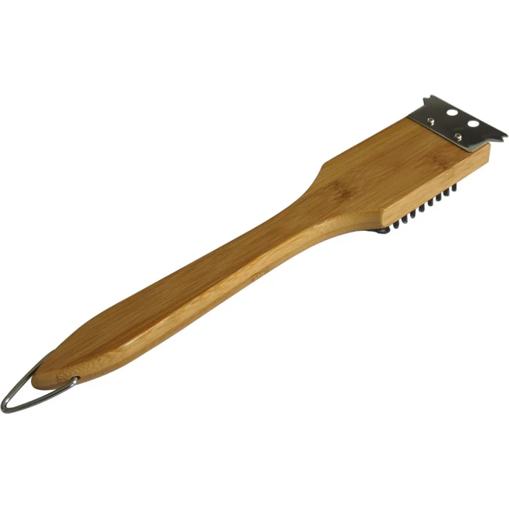 Primaster Grillbürste aus Bambusholz, Braun, 30 cm – Bild 2