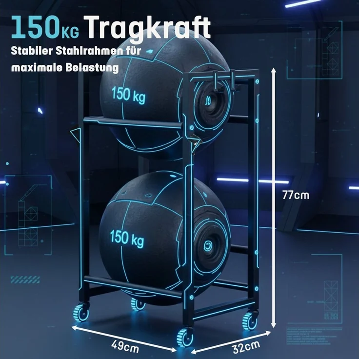 Roxlin Ablageregal Getränkekistenregal für 3/6 Kisten – Metallregal mit Ablage 300 kg, 02-tlg. – Bild 3