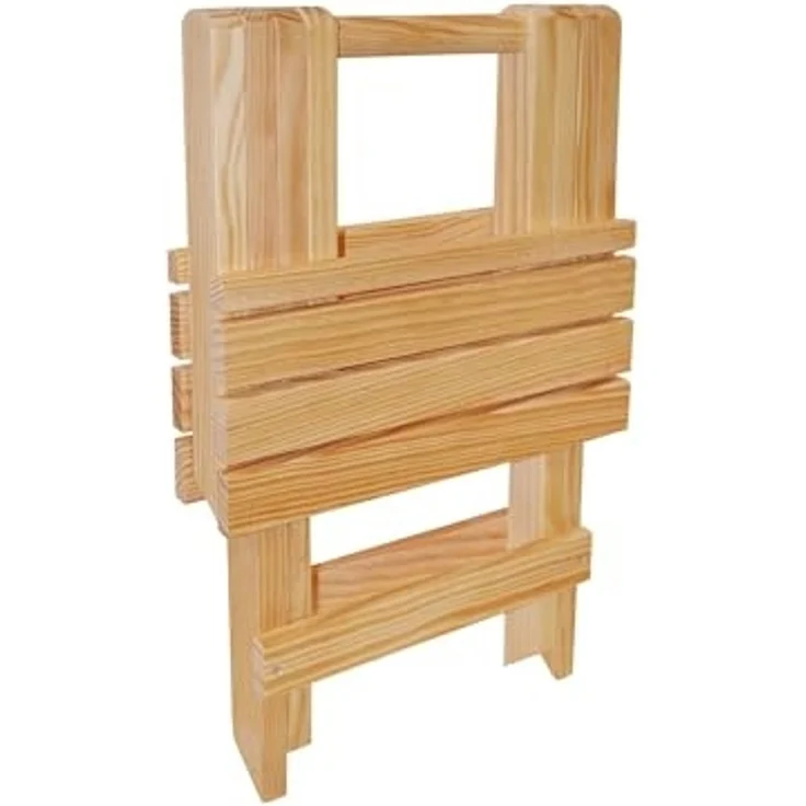 ARANAZ S.L. MANUFACTURAS DE LA MADERA Klapptisch für den Garten, Öl-Finish, 40 x 40 cm, Holz, 40 x 40 cm – Bild 3