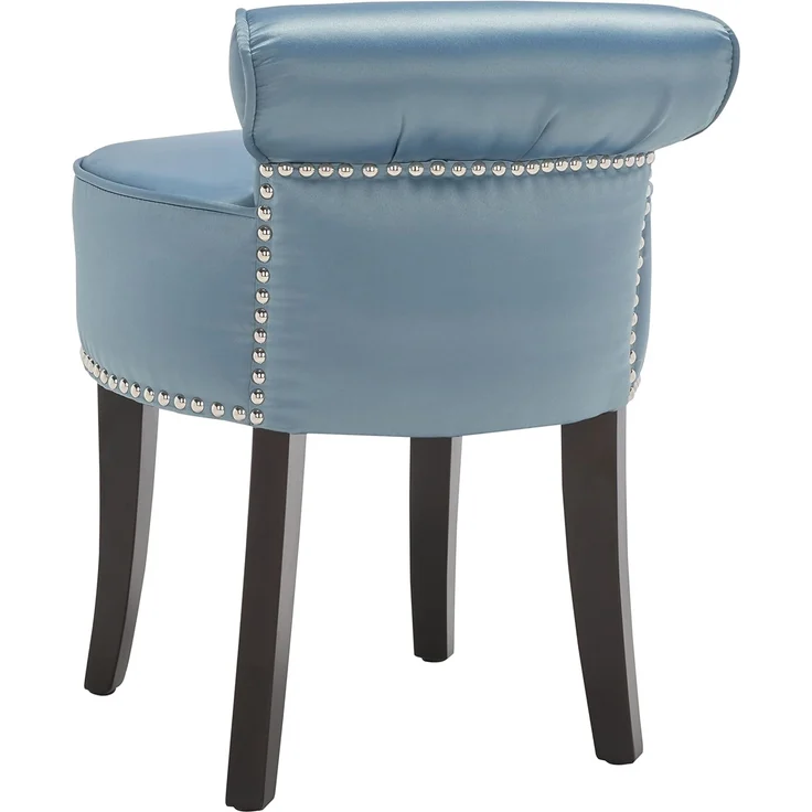 SAFAVIEH Contemporary Upholstered Vanity Chair, in Blue – Bild 7