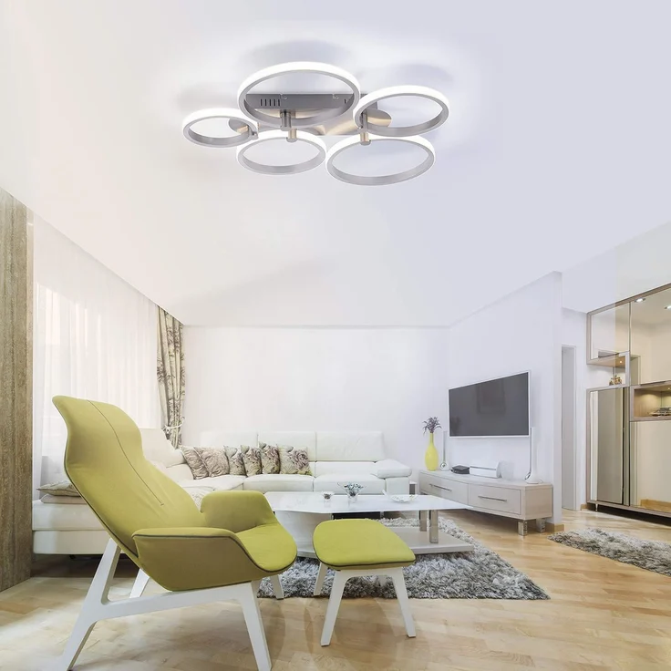 LED Deckenleuchte mit 5 Lichtringen, L 66cm, JOHANNA – Bild 4