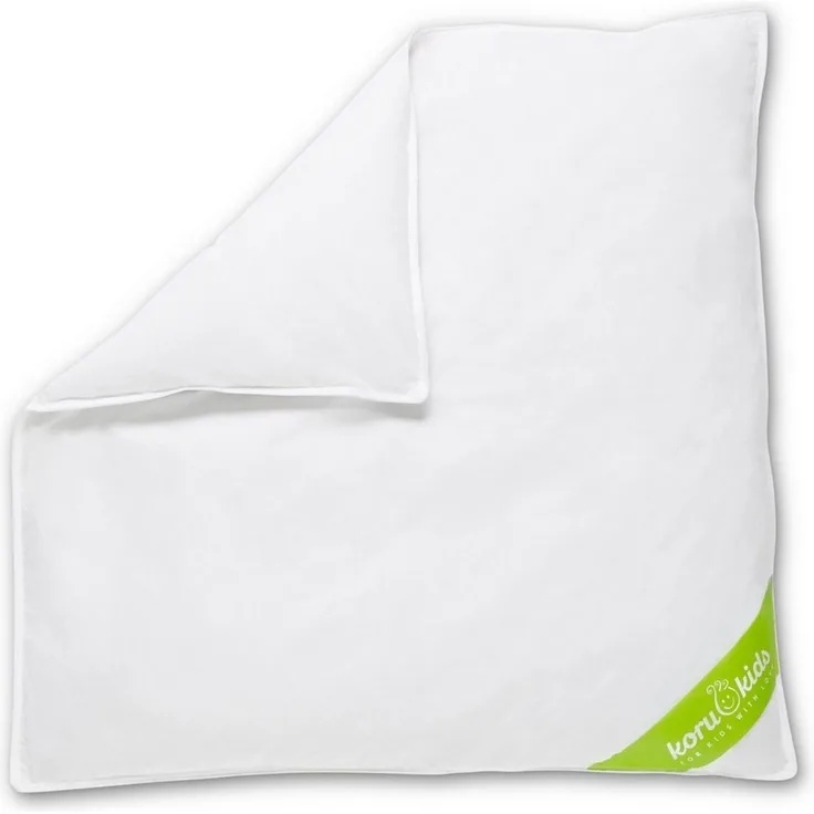 Koru Kids Babybettdecke Baby-Decke 80x80 cm, Füllung: 90% Daunen / 10% Federn - Klasse 1, Waschbar bis 60° C, temperaturausgleichend, allergikergeeignet