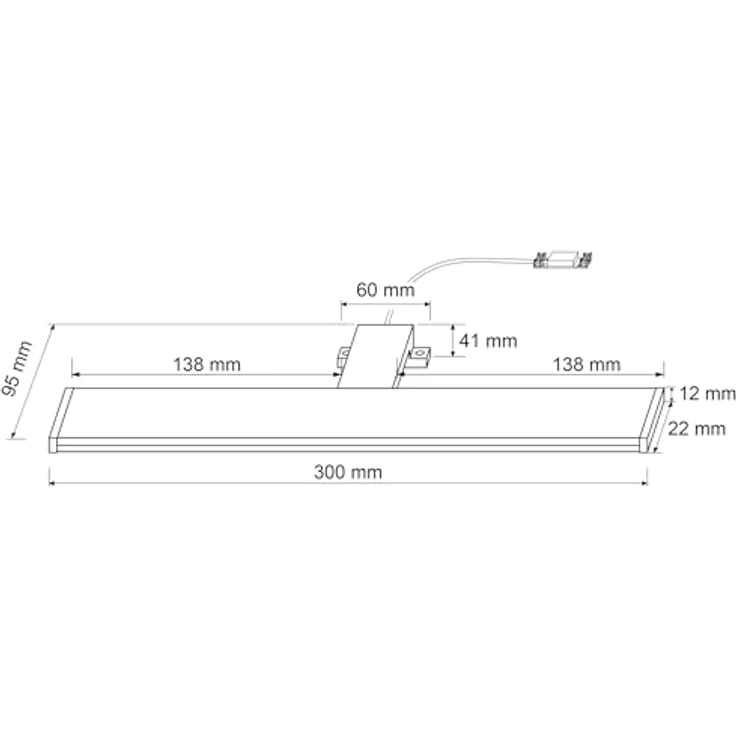 SEBSON Spiegelleuchte LED Spiegelleuchte 30cm IP44 - 5W 400lm neutralweiß 230V – Bild 5