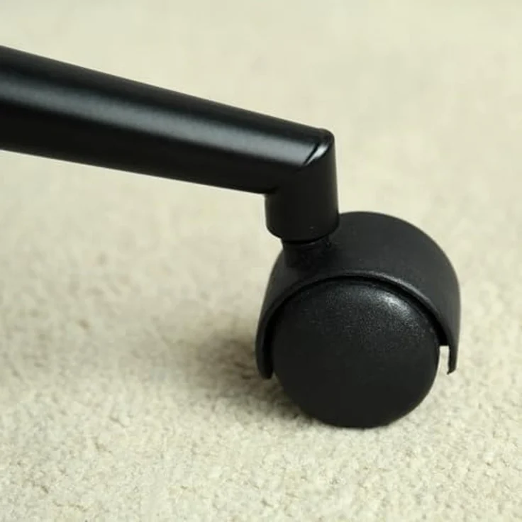 FurnitureR Schreibtisch Stuhl Chenille Stoff höhenverstellbarer Drehstuhl, ergonomischer Bürostuhl mit Armlehne für Büro Schlafzimmer Arbeitszimmer, Beige – Bild 7