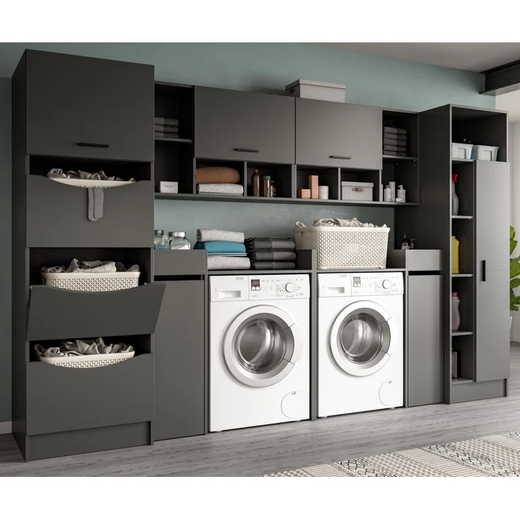 Waschmaschinenumbau Set Flexy in grau 300 x 196 cm – Bild 6