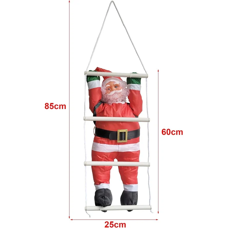 Weihnachtsmann auf Leiter 60 cm [lux. pro] – Bild 3