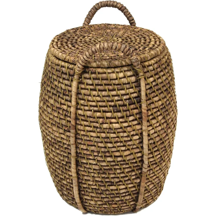 Wäschekorb Oriental Heat Box Aufbewahrungskorb Schale Korb Flechtkorb Ø 43 cm – Bild 3