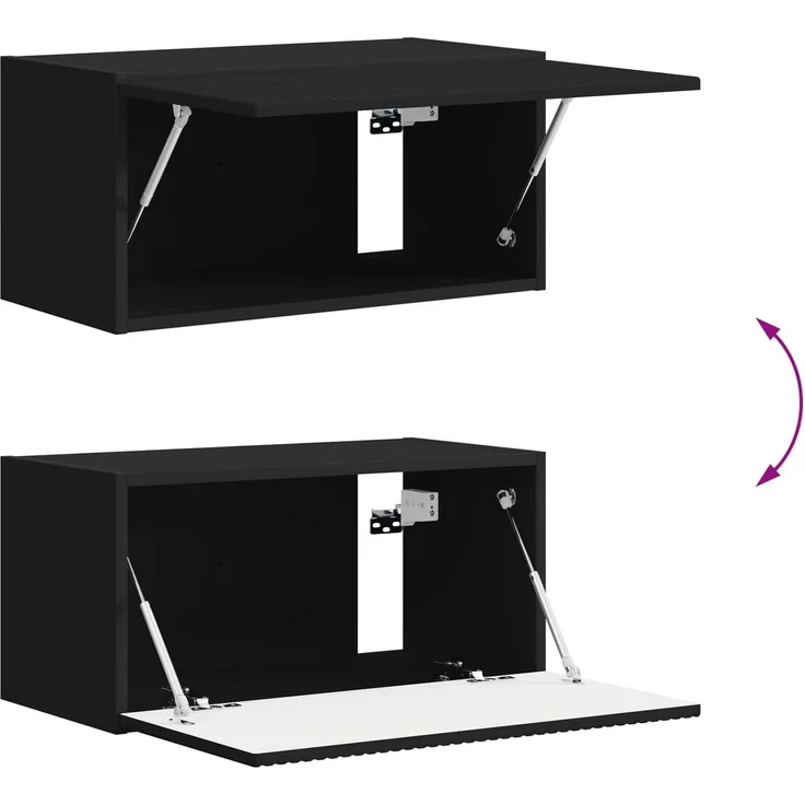 vidaXL TV-Schrankset 5 pcs Schwarz Holzwerkstoff 3409097 – Bild 11