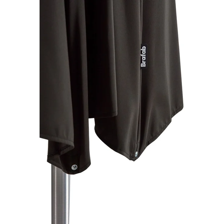 Sonnenschirm Abriola von Brafab aus Aluminium, rund und neigbar, Schwarz, Ø 330 cm – Bild 3