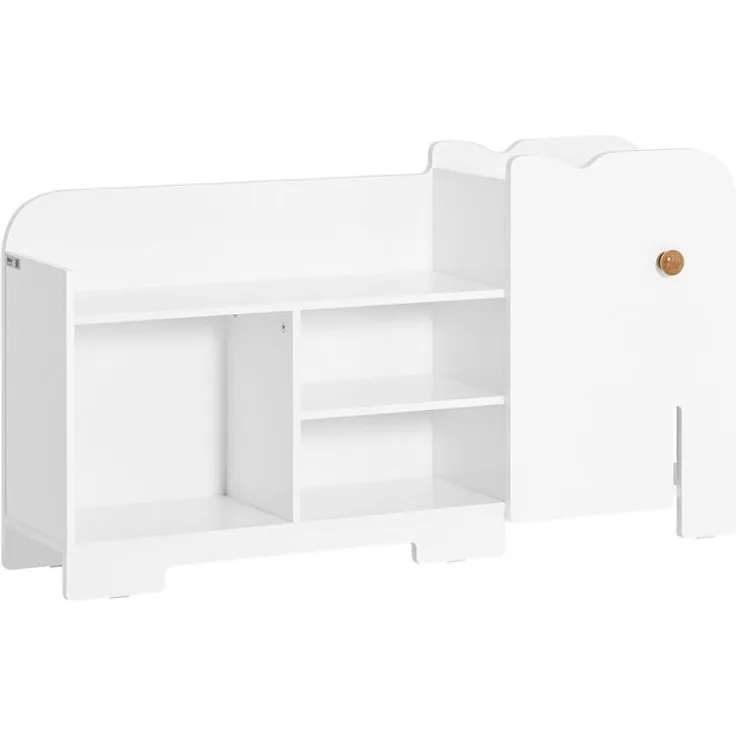 SoBuy KMB62-W Kinderregal, MDF, Lackiert, Weiß, 80 x 63 x 30 cm