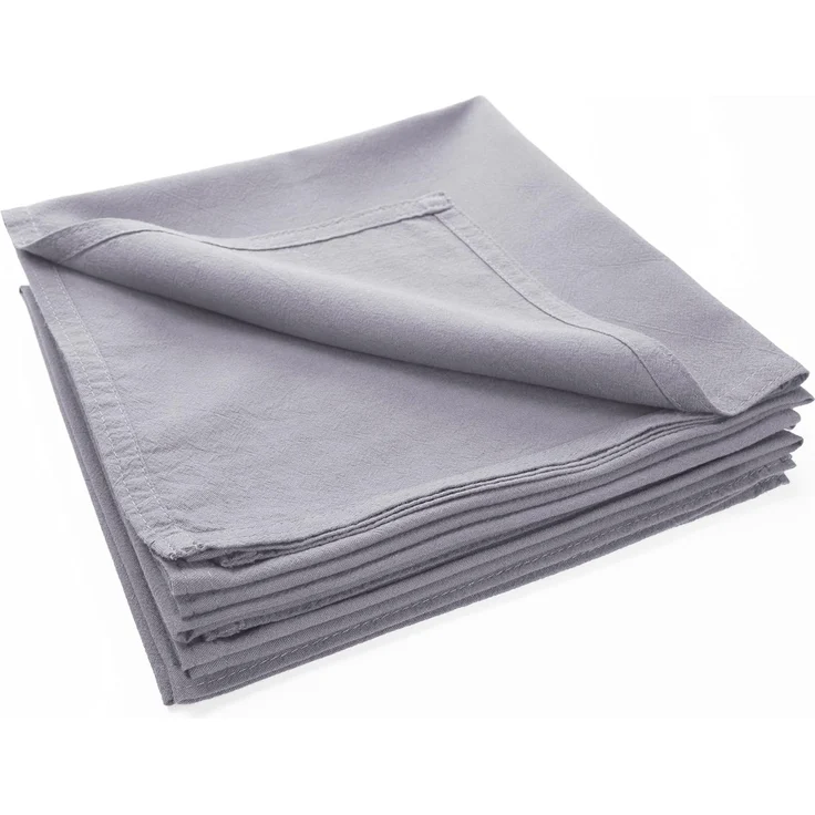 jilda-tex Stoffserviette Serviette 6er Set - Renforce - 100% Bio-Baumwolle, 42x42 cm Bio Baumwolle unifarben Renforce 6er Set