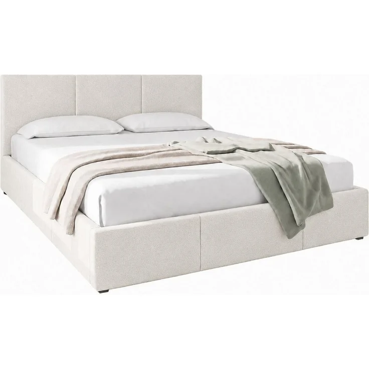 Home Collective Polsterbett Bett Doppelbett Bettgestell mit Lattenrost & Stauraum, mehrere Größen (Größen: 120x200 140x200 160x200 180x200, samtweicher Veloursstoff, in Europa hergestellt), Bettkasten flexibler Lattenrost mit Härtegradeinstellung Grau – Bild 2