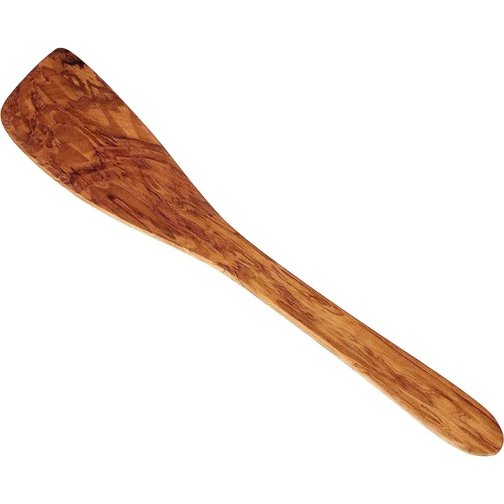 Continenta Pfannenwender, Pfannen Wender, Bratwender, Küchenhelfer, Kochzubehör, Olivenholz, L 30 cm, 4930