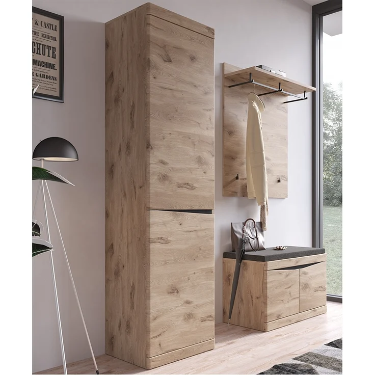 Garderoben Hochschrank modern in Eiche TRIPOLI-129 – Bild 7