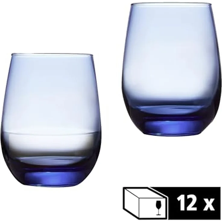 LIBBEY Gläser-Set Libbey Weinglas, 12er Set -STEMLESS-, 12-tlg, Glas, 451 ml, hochwertig verarbeitet, im modernen Design – Bild 5