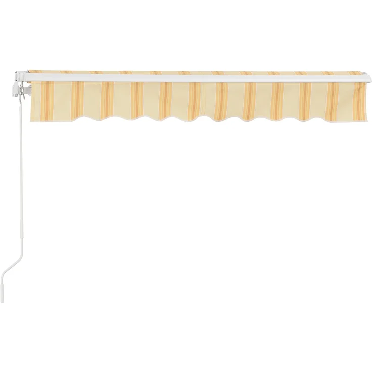 Markise Bitonto 350x250 cm Gelb/Weiß [en. casa] – Bild 6