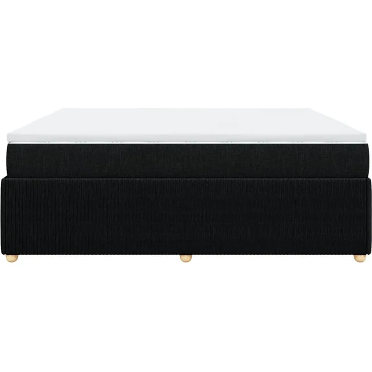 vidaXL Boxspringbett mit Matratze Schwarz 180x200 cm Stoff 3285590 – Bild 5