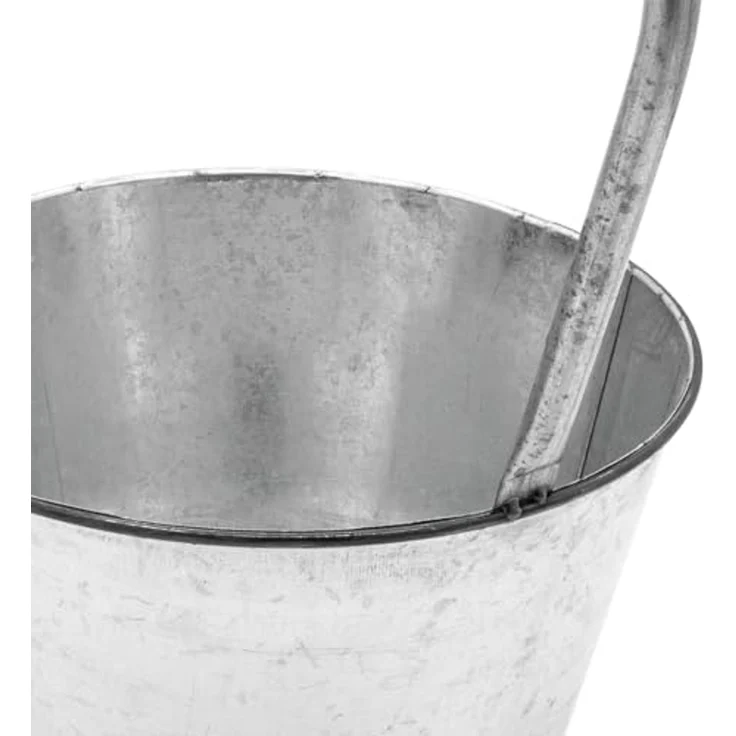 Spetebo Blumentopf Metall Zinkeimer mit Deko Wasserhahn - 48 x 29 cm (Packung, 1 tlg), Metalleimer zum Beflanzen – Bild 3