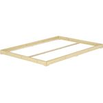 Erst-Holz Futonbett platzsparend extra niedriges Studentenbett 140x200 Fichte Tanne geölt, Rollrost inkl.