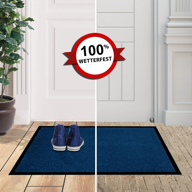 Furni24 Fußmatte - Blau, 60 x 90 cm – Bild 6