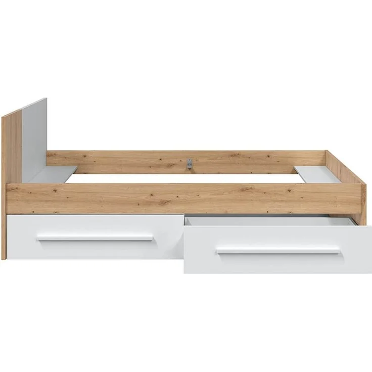 Jugendzimmer-Set >NOA< in Nodi-Eiche/Artik-Weiß - 196x77x92 (BxHxT) – Bild 2