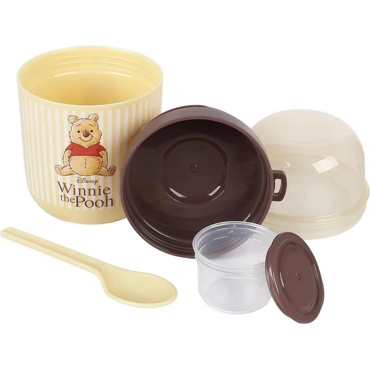 Sarcia. eu Lunchbox DISNEY Winnie Puuh Frühstücksbox mit Löffel, 2-teiliger Joghurtbecher – Bild 6