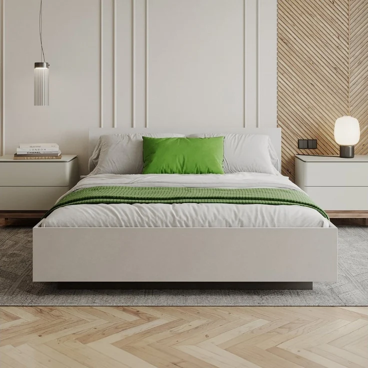 FDM Stauraumbett Bett Stauraumbett PERU Bettgestell 90x200, 140x200 & weitere Größen (verfügbar 90x200 120x200 140x200 160x200 180x200cm, Bettrahmen, Bett, mit großen Kopfteil, mit Bettkasten zum aufklappen), mit/ohne Matratze – Bild 5