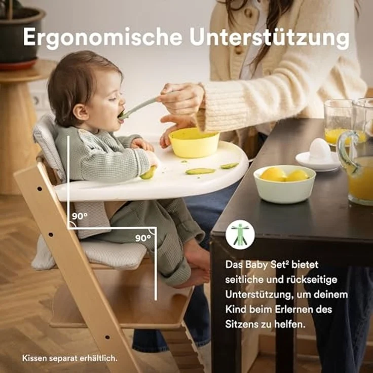 Stokke Hochstuhl Tripp Trapp Hochstuhl mit Stokke Tray, für Kinder im Alter von 6-36 Monaten – Bild 3