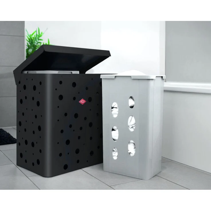 WESCO Wäschebox DUO 1 mit 64 Liter (2x 32) Volumen in GRAPHIT MATT / Wäschebox / Wäschekorb – Bild 4
