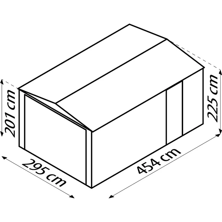 Globel Gerätehaus "Lagertraum Parker" 1015, anthrazit – Bild 3
