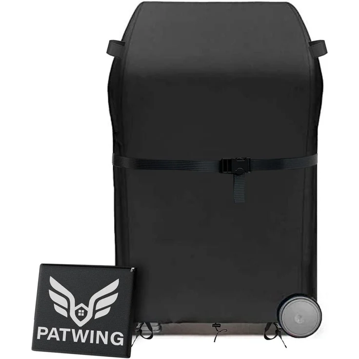 Grillabdeckung 600D Oxford-Stoff Schwarz für Brinkmann Char Broil Weber,Jenn – Bild 1