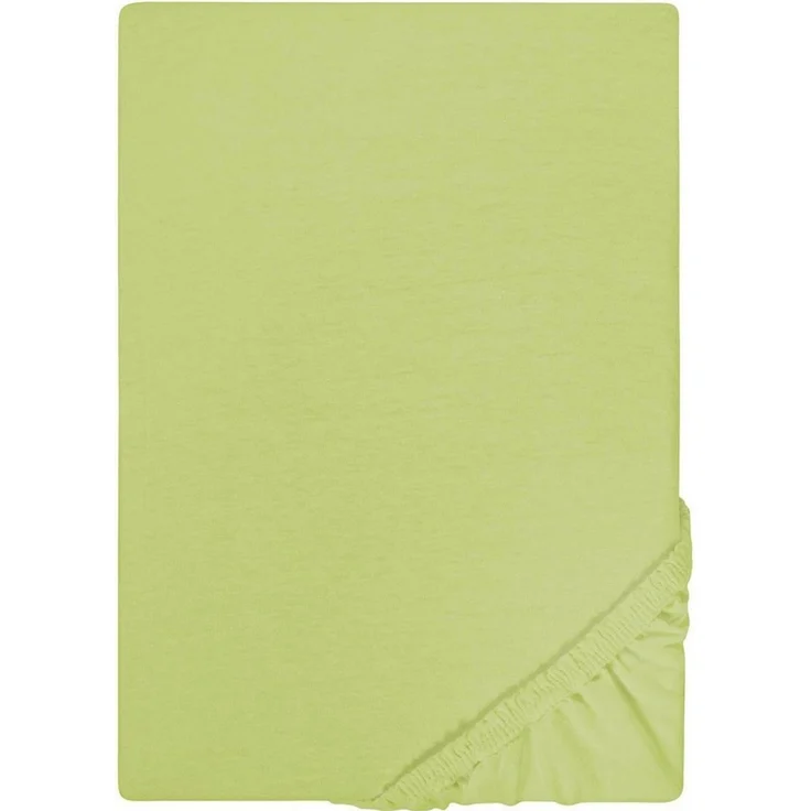 Castell Jersey-Stretch-Spannbetttuch 0077113, pistaziengrün, 1x 180x200 cm - 200x200 cm – Bild 1