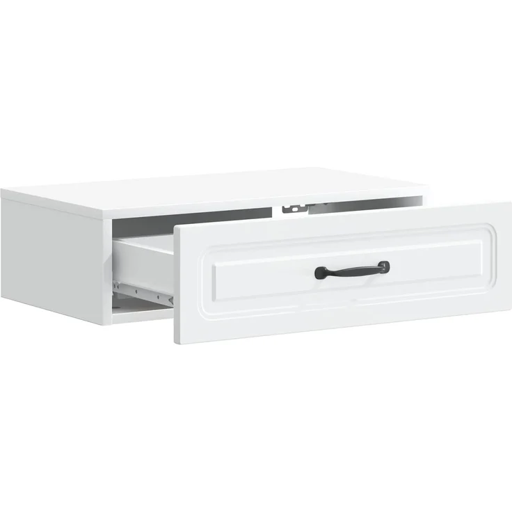 vidaXL Wandmontierter Beistelltisch Weiß 59 x 34,5 x 17 cm 899335 – Bild 4