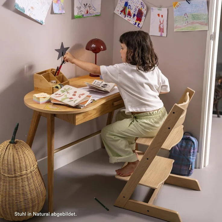 Stokke 'Tripp Trapp' Hochstuhl, Sunflower Yellow, höhenverstellbar, Buche massiv, bis 136 kg – Bild 6