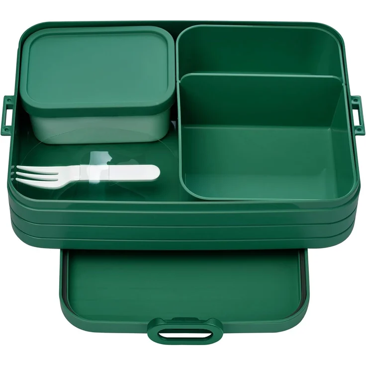 Mepal - Lunchbox Take A break large - Brotdose mit Fächern - Geeignet fur bis zu 8 butterbrote - Ideal für mealprep - 1500 ml - Vivid Green – Bild 1