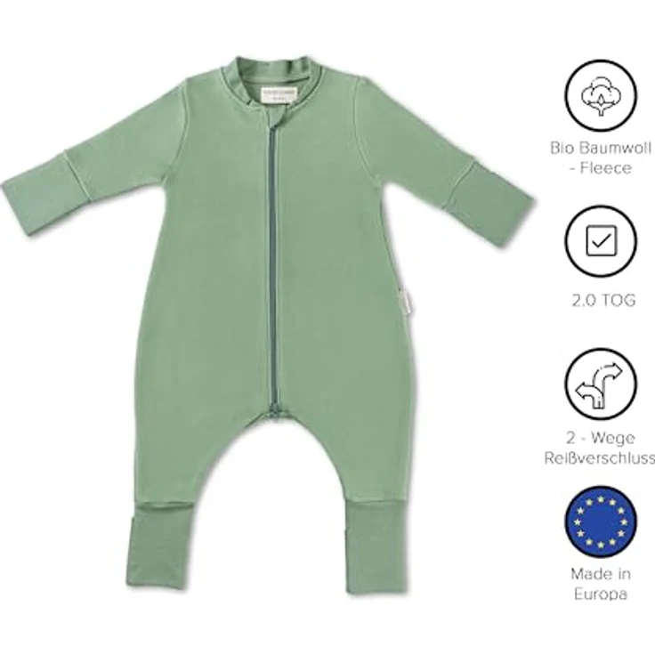 Hofbrucker Baby Schlafsack mit Füßen MILO – Bild 4