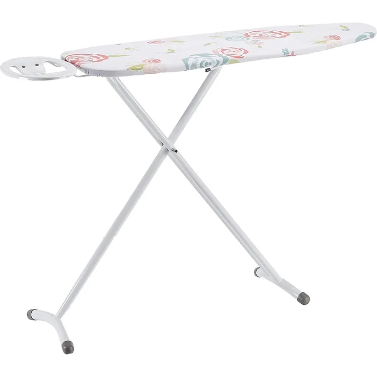 AmazonBasics – Bügelbrett mit ovaler Bügeleisen-Ablage, Classica, 109x35 cm, weiß