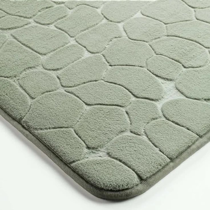 U10 Badematte Stone RELIEF - Badezimmer Badematten in Salbei – Bild 4